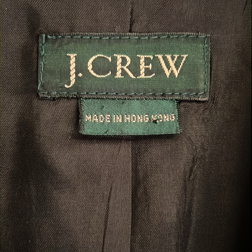 J. Crew Black Linen Single Button Blazer - image 2